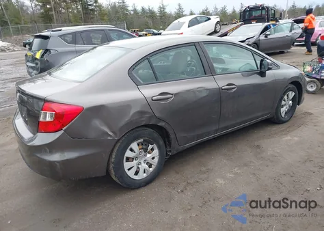 2012 Honda Civic Lx from USA, damaged, VIN 19XFB2F50CE092838